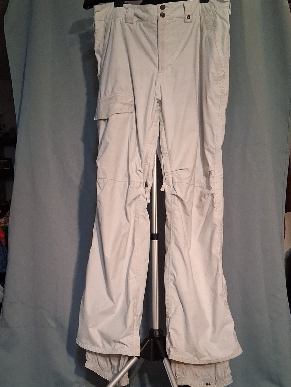 Burton White Men's Cargo Snow Pants